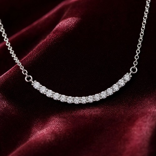 Collana sorriso moissanite