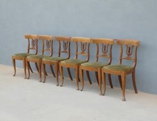 Sei sedie stile Impero in ciliegio, prima metà '900!