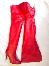 Bottes cuissardes Rouge