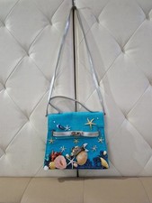 CARLO ZINI Milano Borsa a Mano Vintage Artigianale Tema Marino Conchiglie...