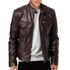 Giacche in pelle da moto slim