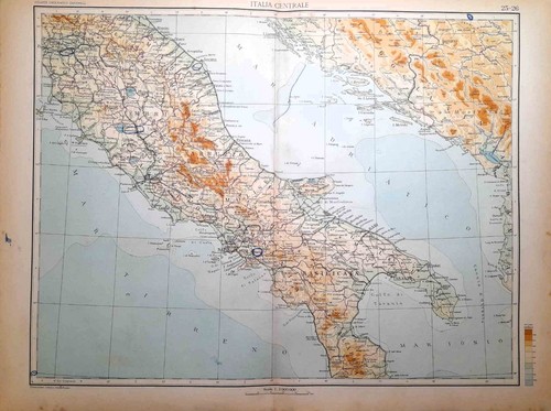 Italia centrale carta - italia,