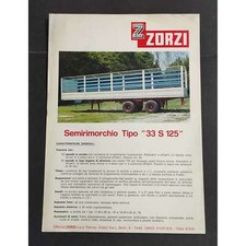 Depliant Camion - Zorzi - Semirimorchio Tipo "33 S 125"