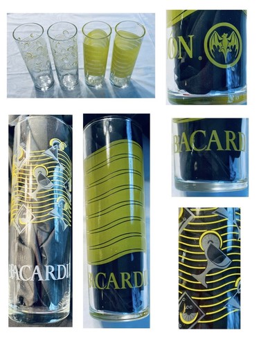 Bicchieri vintage bacardi - bicchieri,