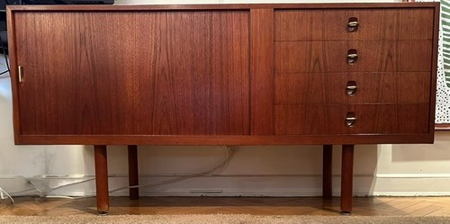 Danish modern teak credenza - teak,