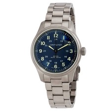 Orologio Uomo Hamilton Khaki Field Titanio Automatico Quadrante Blu H70545140