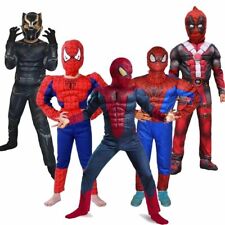 Costume Bambini SpiderMan SuperMan Hulk Superhero Carnevale cosplay