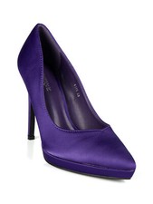 Diamantique Decolletè in raso con tacco a spillo