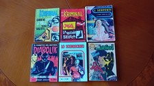Lotto 6 fumetti Kriminal I Serpenti Diabolik ( rara ristampa) Lo Sconosciuto ecc