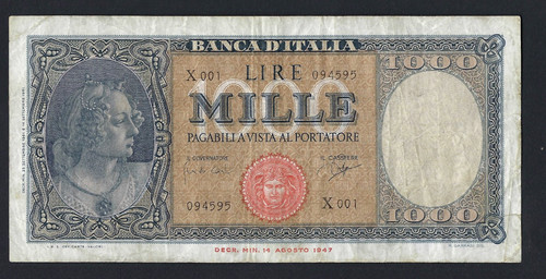 Repubblica rarissima 1000 lire - rarissima,