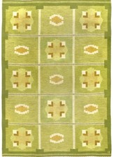 Tappeto geometrico verde