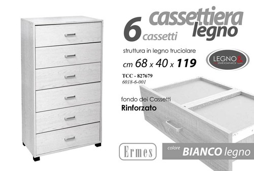 Cassettiera cassetti - cassettiera, 6