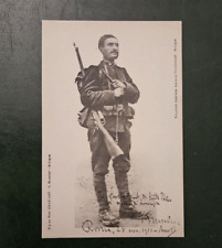 Cartolina Fotografia di Benito Mussolini in divisa militare Ass Combattenti BO