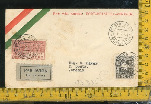 Regno posta aerea 1930 - posta,