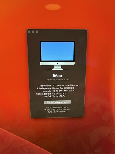 Imac 2019 3 7 - 5k, i5