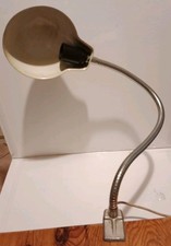 Lampada da laboratorio vintage In Acciaio flessibile a collo d'oca Anni '50