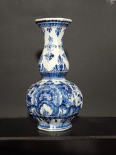 VINTAGE DELFTS VASE BLUE