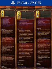Diablo 3 PS4/PS5 Softcore | Pacchetto Modded Crusader anelli e amuleto 4x passivo