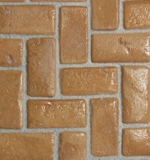 pavimento presepe e miniature alta qualità color terracotta cm 2x1 50 pz