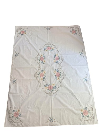 Tovaglia lino vintage ricamata