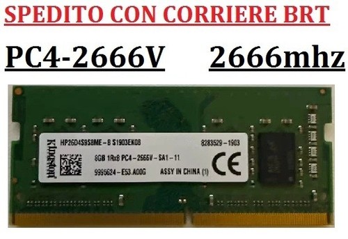 Kingston ram notebook 8gb ddr4 - notebook,