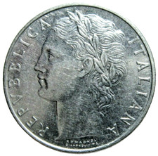 ITALY, 100 LIRE, 1967.