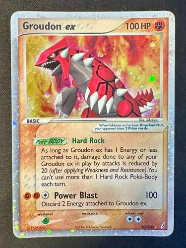 Groudon 100 ex crystal - ex, 93/100