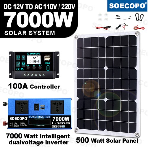 Kit pannello solare 7000w 100a - solare,