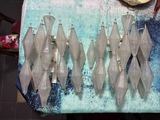 Coppia Di Applique Poliedri Carlo Scarpa Per Venini , Made In Italy 