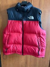 The north face piumino smanicato colore rosso taglia XL