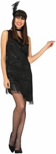 Costume charleston nero taglia - nero,
