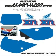 HONDA xr 600 r 1991 con portanumeri Adesivi in kristal