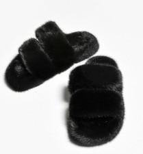 Sandali ciabatte pelliccia