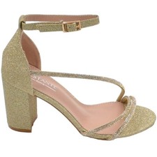 Scarpe sandalo donna oro in