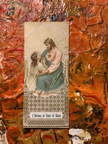 Santino holy card - santino, sacro