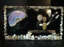 STUPENDO QUADRO REALIZZATO A MANO CON QUARZI IN ARTE MODERNA !