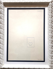 Alighiero Boetti - Serigrafia vintage originale - Firmata. Con certificato. 