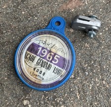 VESPA LAMBRETTA  PORTABOLLO CON BOLLO ORIGINALE 1965