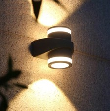 APPLIQUE LAMPADA DA PARETE A LED DA ESTERNO IP65 GRIGIA CON LUCE NATURALE 4000K
