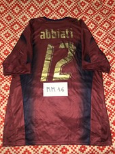 MAGLIA ITALIA MATCH WORN ABBIATI SHIRT JUVENTUS MILAN ITALY TORINO CAMISETA