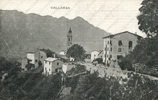 1917 VALLARSA Panorama del paese Trento Cartolina
