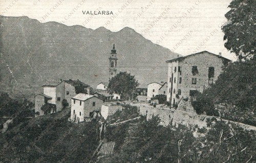 1917 vallarsa panorama - vallarsa, del