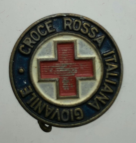 Spilla croce rossa - spilla,
