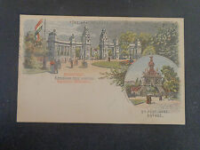 CARTOLINA UNGHERIA BUDAPEST EXPOSITION ricordo souvenir DEL 1896 SUBALPINA