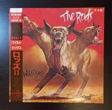 THE RODS Wild Dogs 1982 LP JAPAN OBI PROMO Twisted Sister RIOT Grand Funk RARE