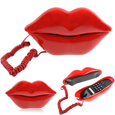 Red lips telefono forma - lips,