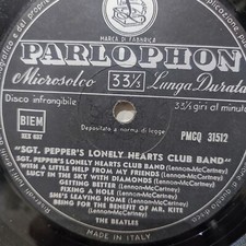 BEATLES LP Sgt Pepper's ITALY 1967  Usato 