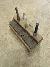 ANTICA PIALLA A MANO DA FALEGNAME IN LEGNO CON MORSETTI