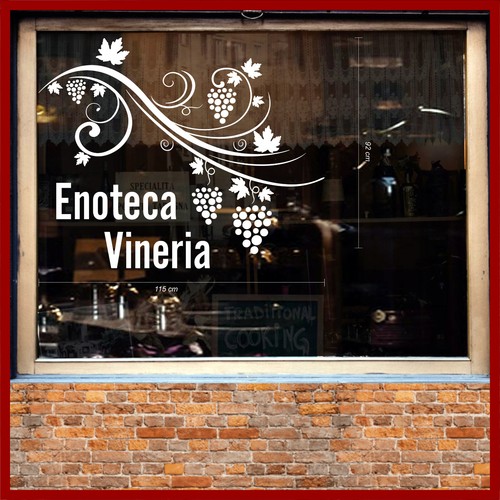 Adesivi enoteca vetrine - adesivi,