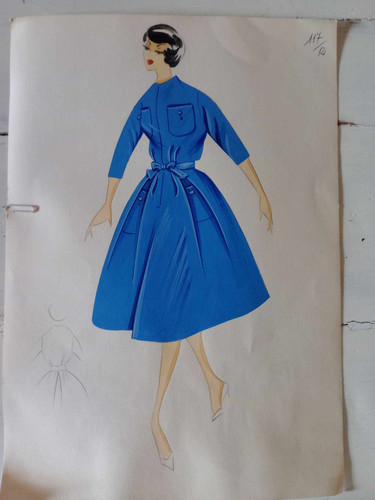 Figurino moda anni 60 - anni, 50-60